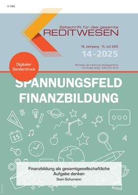Finanzbildung als gesamtgesellschaftliche Aufgabe denken