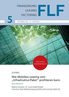 Wie Mobilien-Leasing vom „Infrastruktur-Paket” profitieren kann