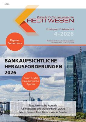 Regulatorische Agenda für Vorstand und Aufsichtsrat 2026