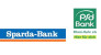 Logos der beiden Banken Sparda-Bank West und PSD Bank Rhein-Ruhr