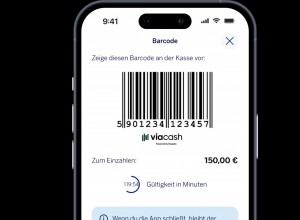 Smartphone-Bildschirm mit Strichcode für Bargeldeinzahlungen aufs eigene Konto